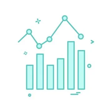 Graph icon design vector Illustrazione stock