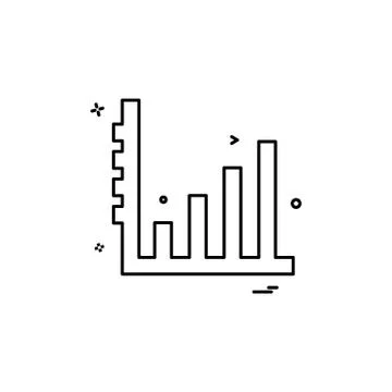 Graph icon design vector Stockillustratie
