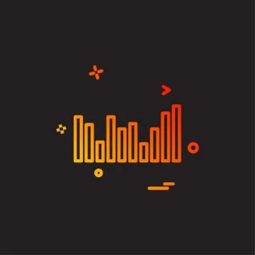 Graph icon design vector Stock Illustration