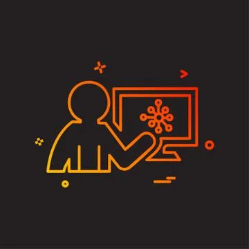 Graph icon design vector Illustrazione stock