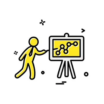 Graph icon design vector イラスト素材