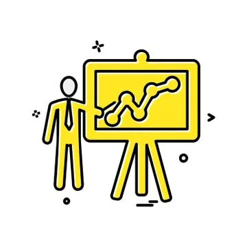 Graph icon design vector Stock Illustration