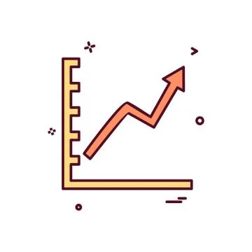 Graph icon design vector Illustrazione stock
