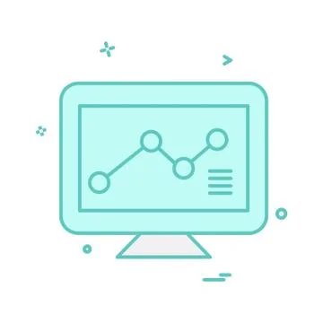 Graph icon design vector 스톡 일러스트