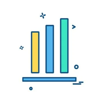 Graph icon design vector Stock Illustration