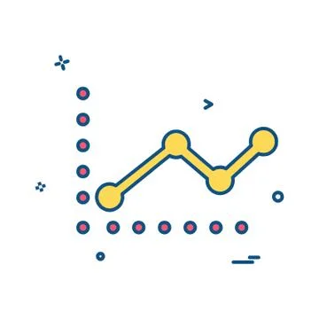 Graph icon design vector イラスト素材