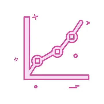 Graph icon design vector Stock Illustration