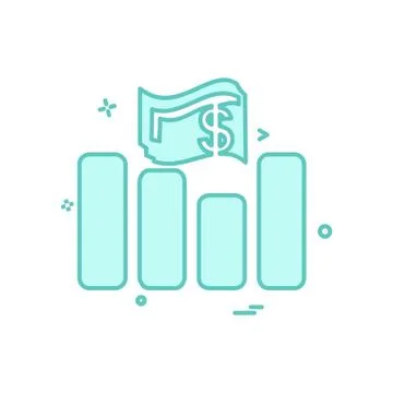 Graph icon design vector Stock Illustration