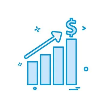 Graph icon design vector イラスト素材