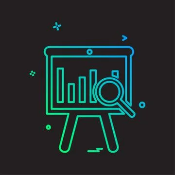 Graph icon design vector Stock Illustration