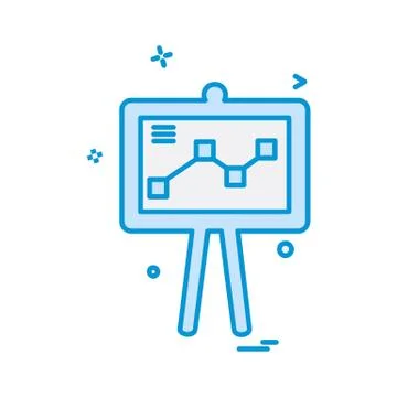 Graph icon design vector イラスト素材