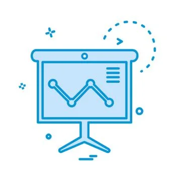 Graph icon design vector Stock Illustration