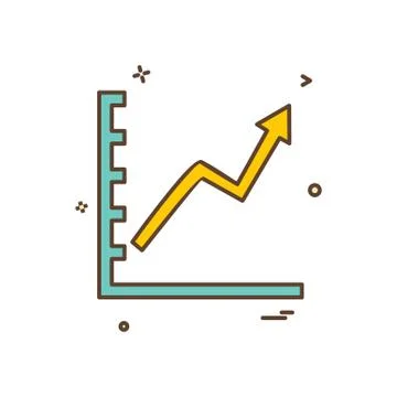 Graph icon design vector Illustrazione stock
