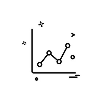Graph icon design vector Stockillustratie