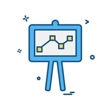 Graph icon design vector Stockillustratie