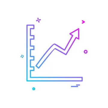 Graph icon design vector Stock Illustration
