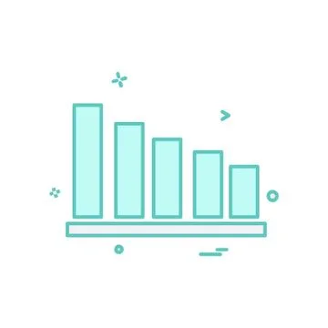 Graph icon design vector Illustrazione stock