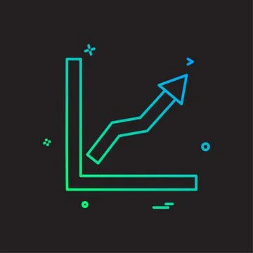 Graph icon design vector Stock Illustration