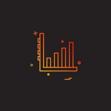 Graph icon design vector Stock Illustration