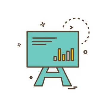 Graph icon design vector イラスト素材