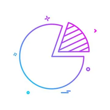 Graph icon design vector Illustrazione stock