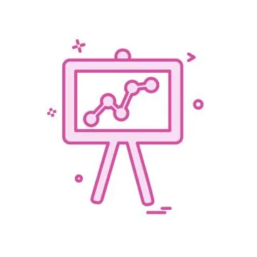 Graph icon design vector Stock Illustration