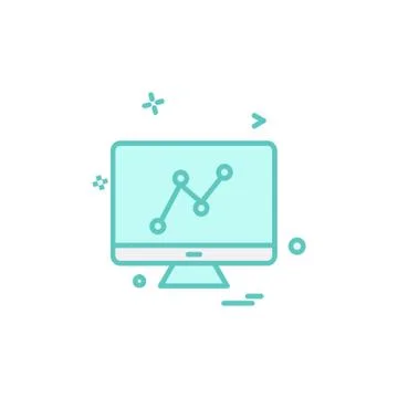 Graph icon design vector Illustrazione stock