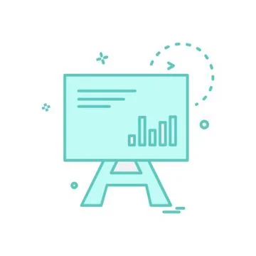 Graph icon design vector イラスト素材