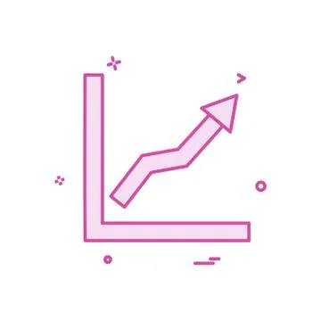 Graph icon design vector 스톡 일러스트