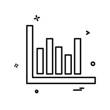 Graph icon design vector イラスト素材