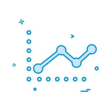 Graph icon design vector Stockillustratie