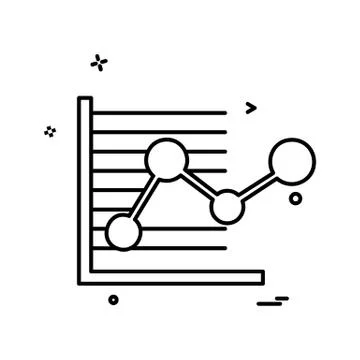 Graph icon design vector 스톡 일러스트