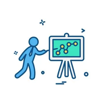 Graph icon design vector Stock Illustration