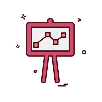 Graph icon design vector Illustrazione stock