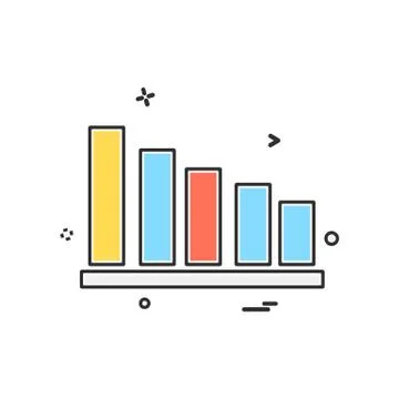 Graph icon design vector Stockillustratie