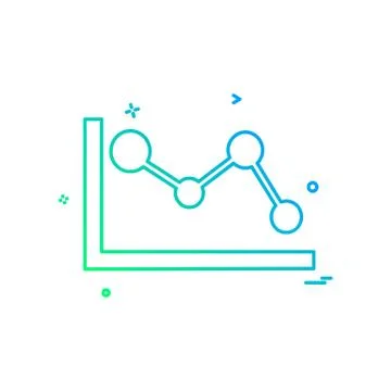 Graph icon design vector Stockillustratie