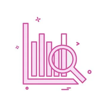 Graph icon design vector Stock Illustration