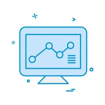 Graph icon design vector 스톡 일러스트