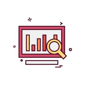 Graph icon design vector イラスト素材