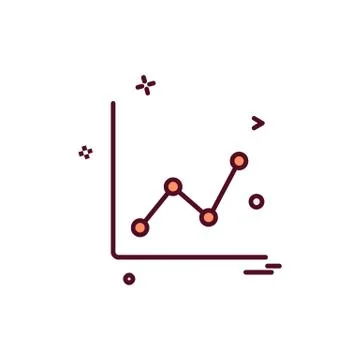 Graph icon design vector Illustrazione stock