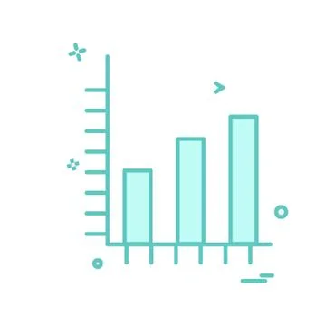 Graph icon design vector 库存插图