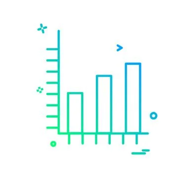 Graph icon design vector Stock Illustration
