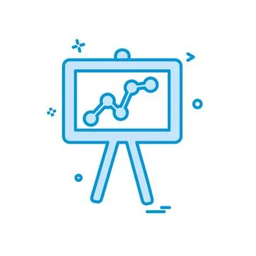 Graph icon design vector イラスト素材