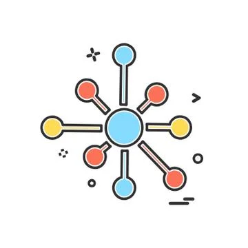 Graph icon design vector Illustrazione stock