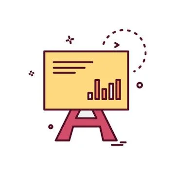 Graph icon design vector Stockillustratie