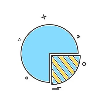 Graph icon design vector 库存插图