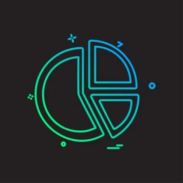 Graph icon design vector 库存插图
