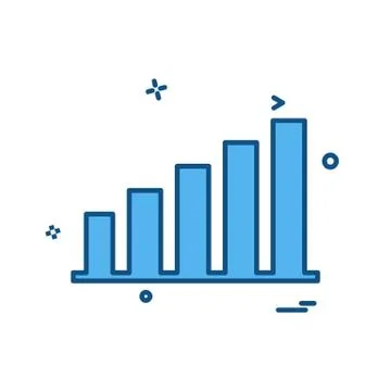 Graph icon design vector Illustrazione stock