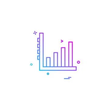 Graph icon design vector Illustrazione stock