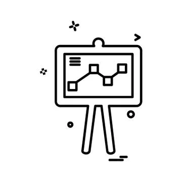 Graph icon design vector Illustrazione stock
